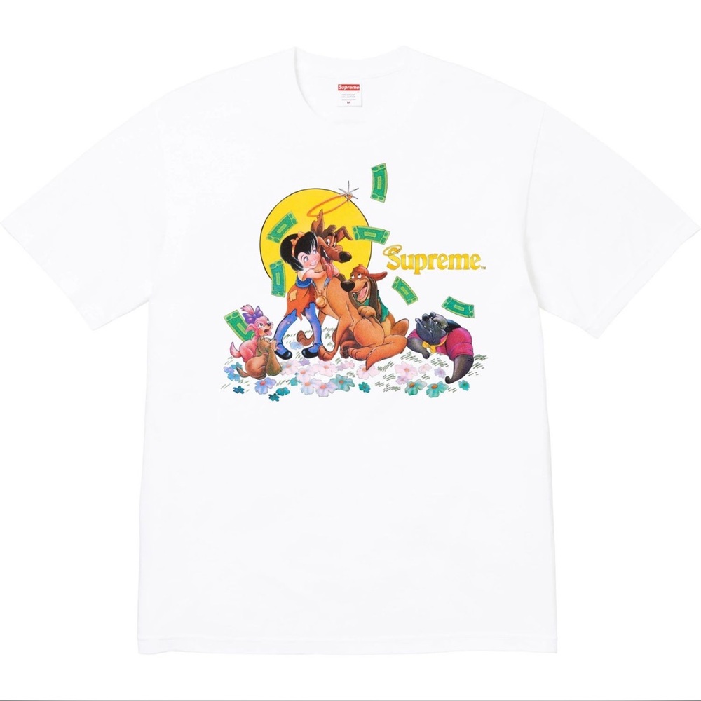 FW 2526 Supreme All Dogs Go To Heaven White T Shirt. Sold Out Instantly. 🔥🔥🔥
